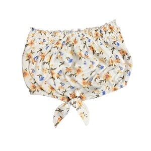 American Eagle Floral Ruffle Top